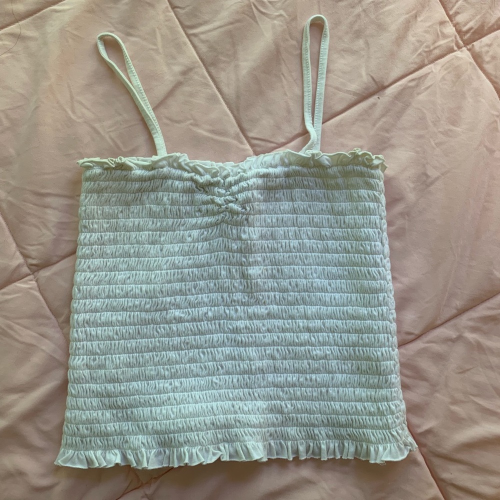 Brandy Melville White Ally Tank Top One Size